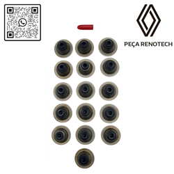 RN 103938-16 7700103938 RETENTOR DE VALVULA -x16- MOT. K4M 1.6F4R 2.0 SABO - 1